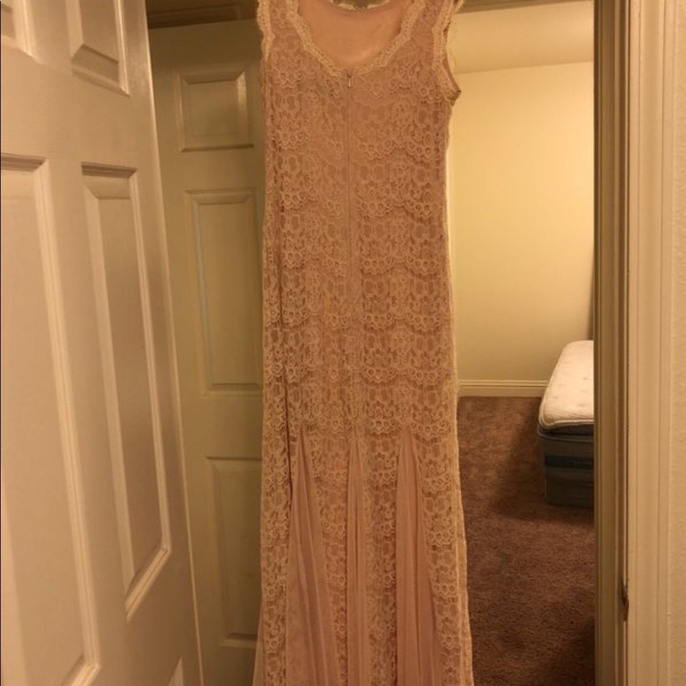 Vintage lace cream dress